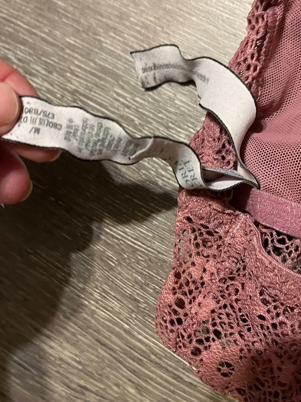 Victoria's Secret Lace Bralette - Dusty Rose Pink